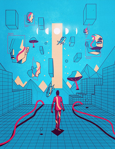 The Metaverse X Denis Freitas conceptual digital editorial futuristic magazine virtual reality
