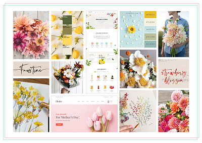 SAH Floral Boutique Branding & Website Designs adobe illustrator brand branding clean design floral graphic design minimalist nature website website design
