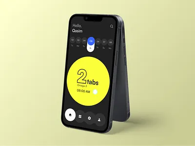 Medicine Tracking App design graphicdesign productdesign ui uiux visual design