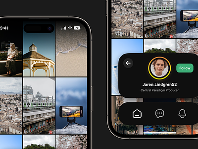 Photo App — Profile interface ios iphone mobile profile social ui