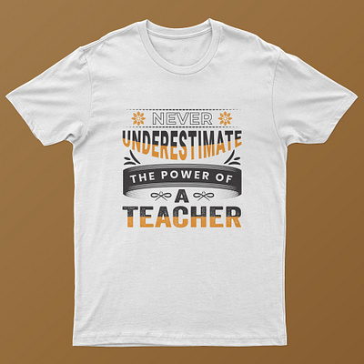 Typography Teacher T-shirt apparel branding design graphic design illustration t shirt teacher teacher t shirt typography vector