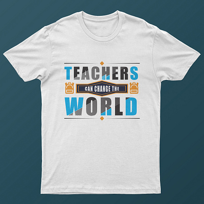 Typography Teacher T-shirt apparel branding design graphic design illustration teacher teacher t shirt typography vector