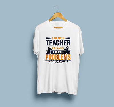 Typography Math T-shirt apparel branding design graphic design illustration math t shirt teacher t shirt typography vector