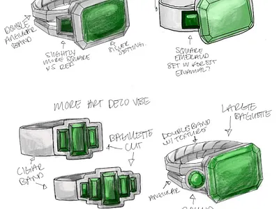 Illustration & design for a ring design graphic design illustration technical