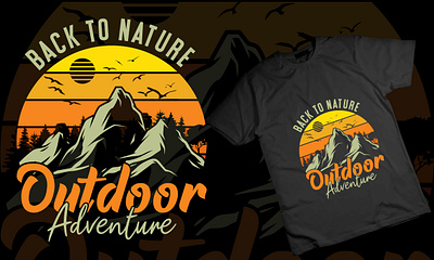 Adventure T-shirt apparel branding design graphic design illustration outdoor t shirt t shirt typography vector