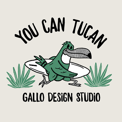 YOU CAN TUCAN cartoon character costa rica design graphic design illustration logo tucan