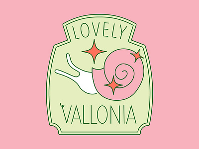 Lovely Vallonia 2d adobe illustrator animal animals brand identity brand identity design branding cottagecore design graphic design illustration illustrator logo logo design muffin snail snail logo sparkle vallonia vector