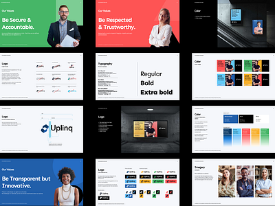 Uplinq - Brand Guideline branding graphic design