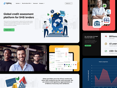 Uplinq - Website branding graphic design ui