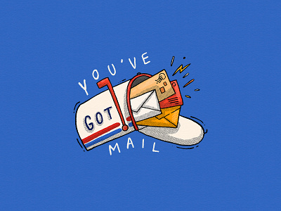 You've got mail delivery illustration illustrator letter mail mail box post post box