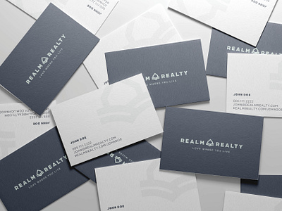 Realm Realty Business Card Design branding design graphic design logo typography vector