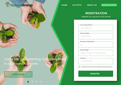 Registration Page dailyui registrationpage ui uidesign webdesign