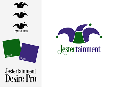 Jestertainment | RWGP #13 design excalibur graphic design green illustrator jester las vegas logo purple vegas