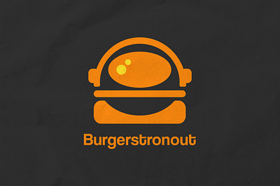 Burgerstronout Food Logo branding design food llogo graphic design illustration logo logo branding typography vector