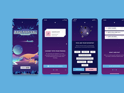 Rage Festival - Mobile App 3 ui