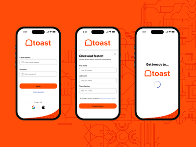 Toast - Onboarding Concept branding dailyui interaction design opentowork toast ui design ux design