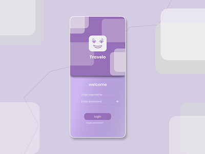 Travelo App mobile login ui app login screen mobile ui ui ux