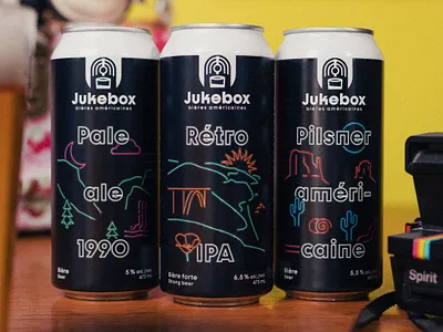 Rebranding de Jukebox beer branding label logo microbrewery quebec