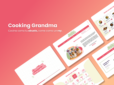 Cooking Grandma🥑 branding cooking design logo recipe ui ux web