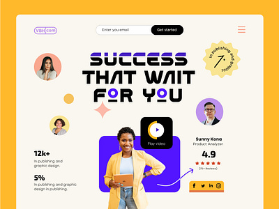 VBH Landing Page UI design. design designer homepage interfacedesign landingpage landingpagedesign productdesign site ui uidesign uikits uiux userexperience userinterface ux uxdesign web webdesign webpage website