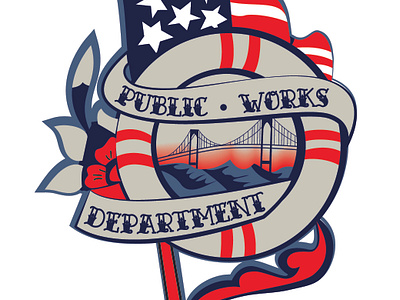 Public Works T-Shirt Artwork 2 adobe app branding design graphic design illustration illustrator logo public works shirt t shirt tattoo tshirt ui vector