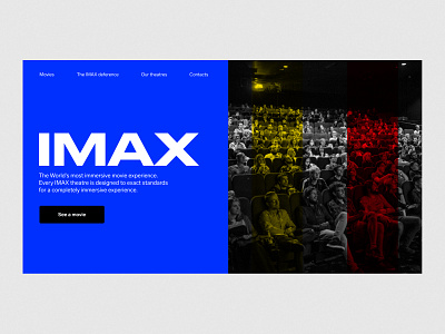 Movie Theater website design design movie ui ux web