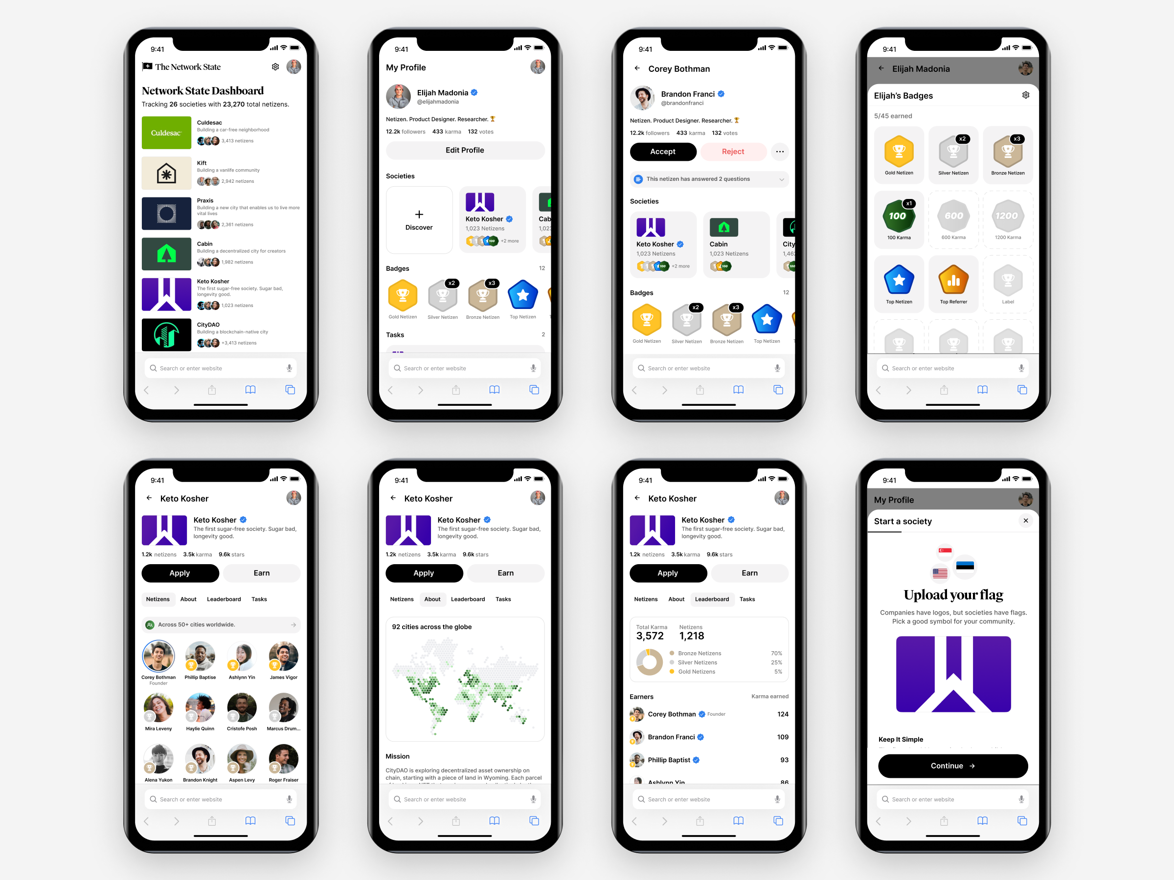 Example of Start a Society App