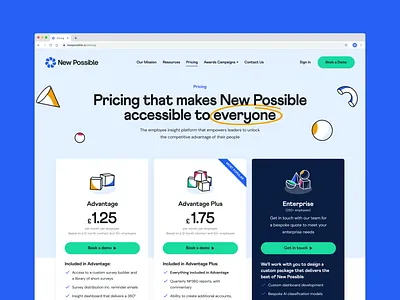 Employee Engagement Software Pricing Page agency app branding design home homepage illustration landing landing page logo marketing pricing ui ux web web design
