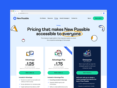 Employee Engagement Software Pricing Page agency app branding design home homepage illustration landing landing page logo marketing pricing ui ux web web design