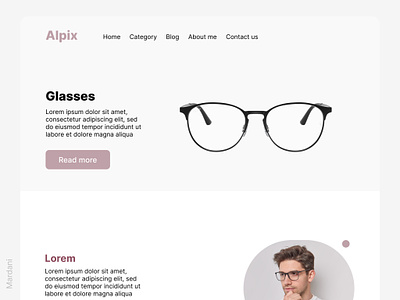Alpix glasses ui ui ui designer uiux ux web
