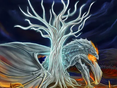 Fantasy art illustrations concept art digital art dragon fantasy illustration