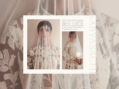 Sabyasachi - Website Re-design art direction creative direction design fashion brands luxury brands sabyasachi typography ui user experience user interface ux