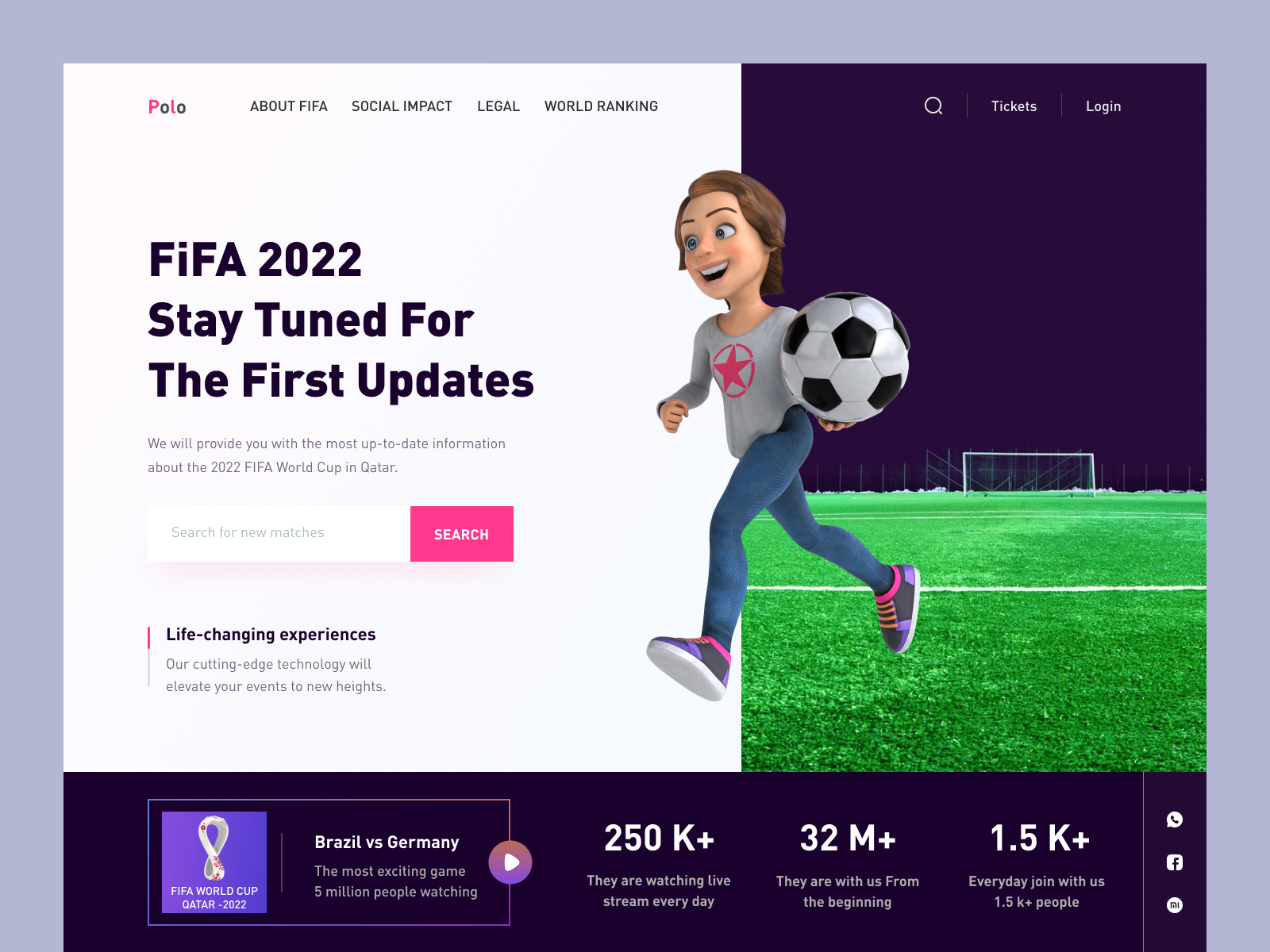 Live stream website by taher on dribbble