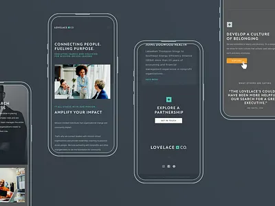 Lovelace + Co. | Website Development brand branding coach coaching company design diversity equity executive inclusion logo love minimal mobile nonprofit search simple ui web website