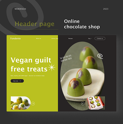 Chocolate online shop hero page chiocolates chocolate online shop figma hero page uiux websitedesign