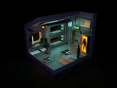 Astronaut’s room 3d 3d graphic arnold render art astronaut cinema4d design graphic design space space room style