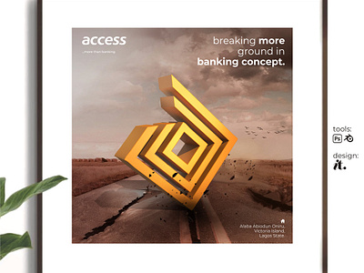 framing concept - inspired by ithink 3d banking coreldraw finance graphic design online posting photoshop sectors