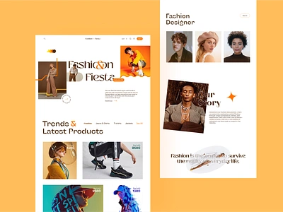 Fashion fiesta Landing page 3d app design designers dribbble dribbblers fashion following illustration landing page popular popular shot trending trendy ui uidesign uiux ux uxdesign