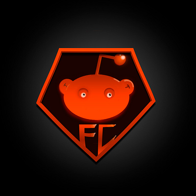 #2 day of my Sharpen Month! Today i show a reddit team badge! app branding design graphic design illustration logo sharpen