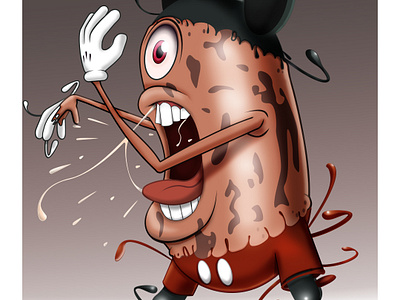 Mickey Bean art bean boxxart characterdesign design frijole illu illustration mickey mickeymouse