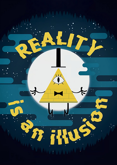 Bill cipher - Gravity Falls gravity falls illustration