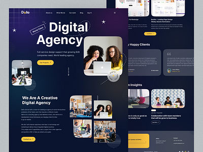 Website design for Marketing Agency agency agency landing page agency web design agency website branding clean clean design company custom website development design digital agency digital marketing marketing modern professional web design company studio ui design website website development company website marketing company