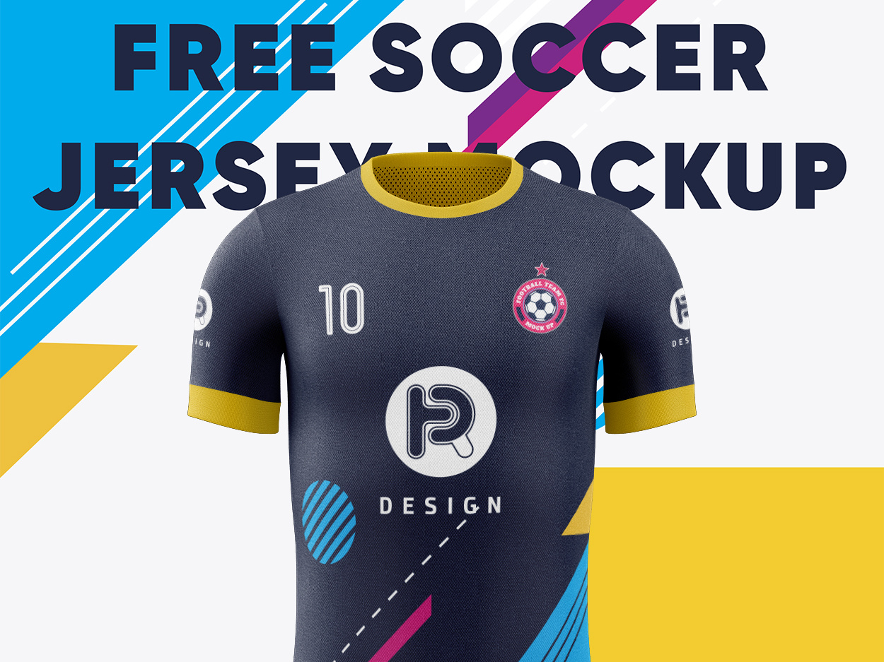 V-Neck Soccer Jersey T-Shirt - Free Download Images High Quality