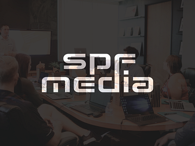 SPF Media Logo branding design flat illustration illustrator logo minimal photoshop ui vector