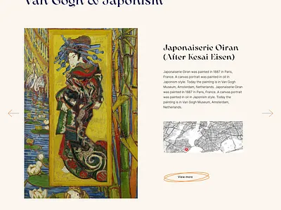 Vincent Van Gogh / website app branding design graphic design typography ui website design