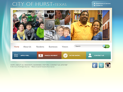 City of Hurst Texas ui website