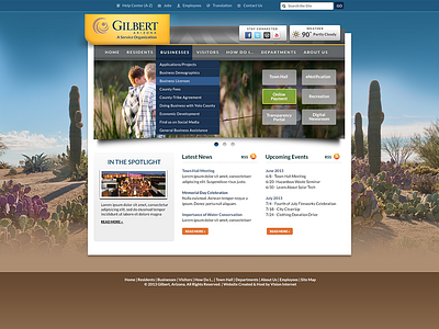 Gilbert, Arizona ui website