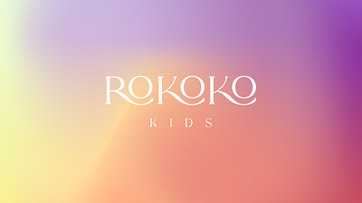 ROKOKO Kids brand branding fun graphic design logo logo design logotype minimal modern playful typography vector