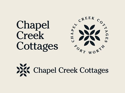 Chapel Creek Cottages brand identity branding cottages dallas fort worth icon identity mark logo real estate symbol
