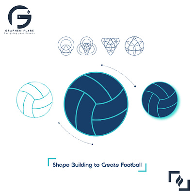 Geometric Football design 3d design graphic design illustration illustrator vector